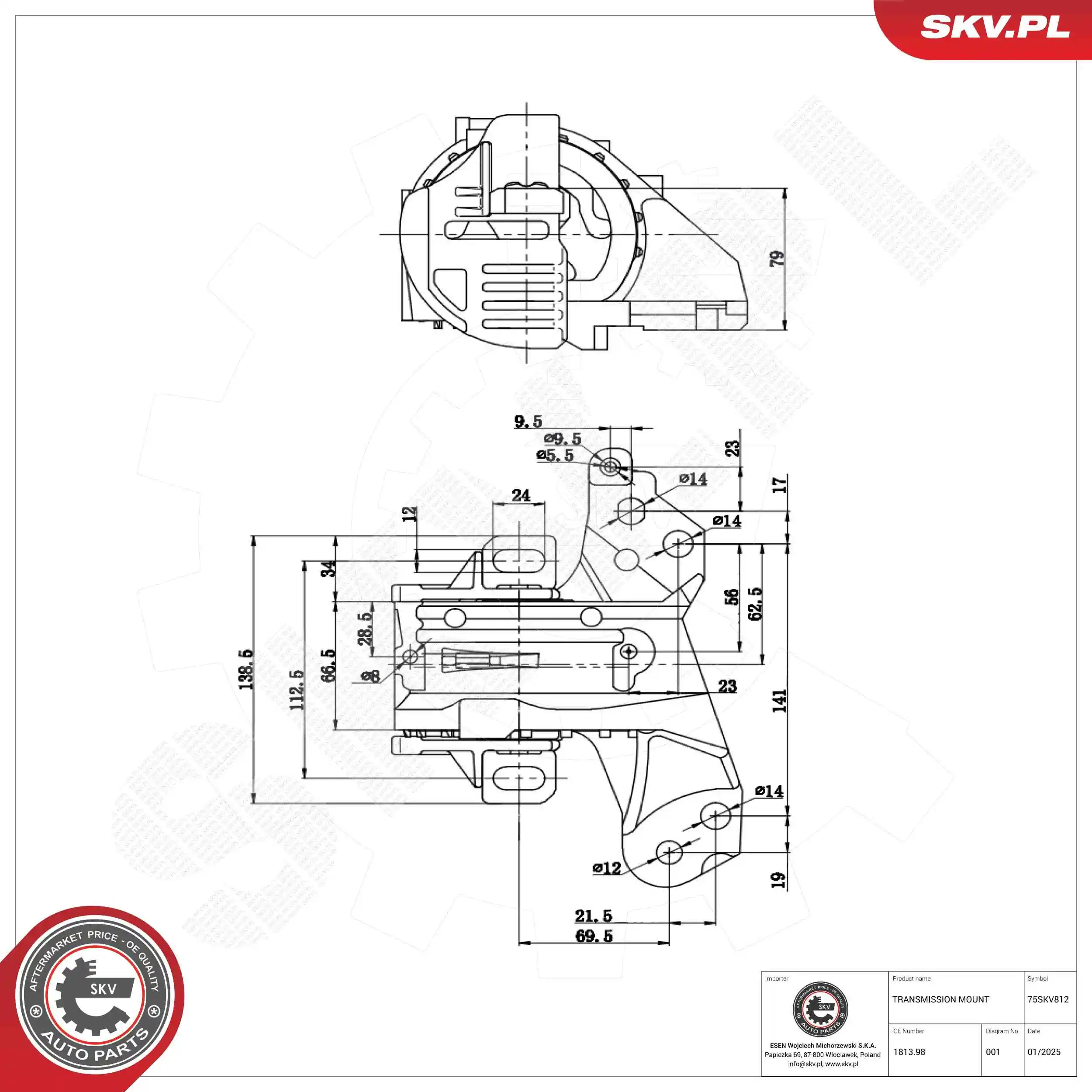 Mounting, automatic transmission